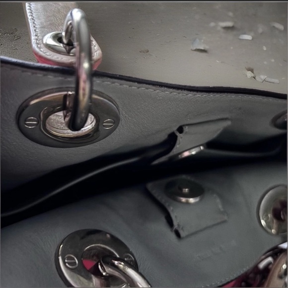 Christian Dior Diorissimo Bicolor Rare Pink/Tan LeatherTote Bag with Crossbody - Picture 10 of 12